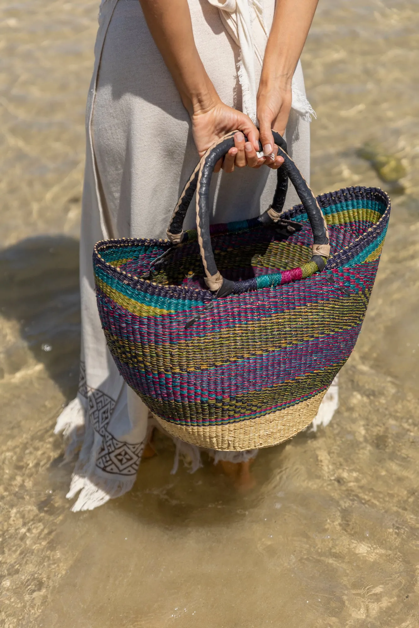 African Market Basket in Violet