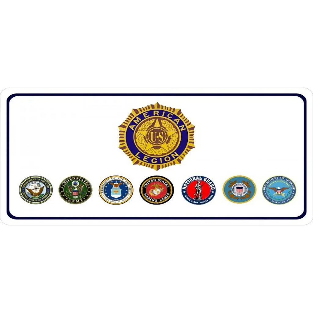 American Legion Photo License Plate