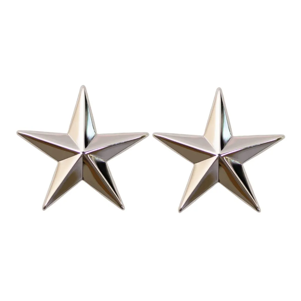 Army Officer Rank Pins - Bright Metal - 2-Pack