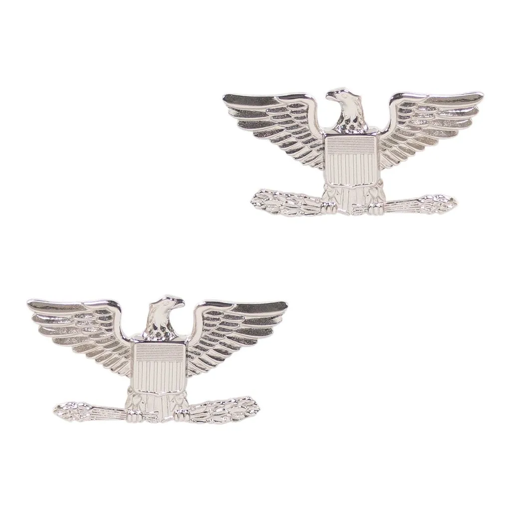 Army Officer Rank Pins - Bright Metal - 2-Pack