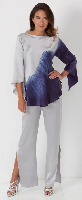 Beautiful Silk Charmeuse Bias Blouse & Narrow Leg Pant