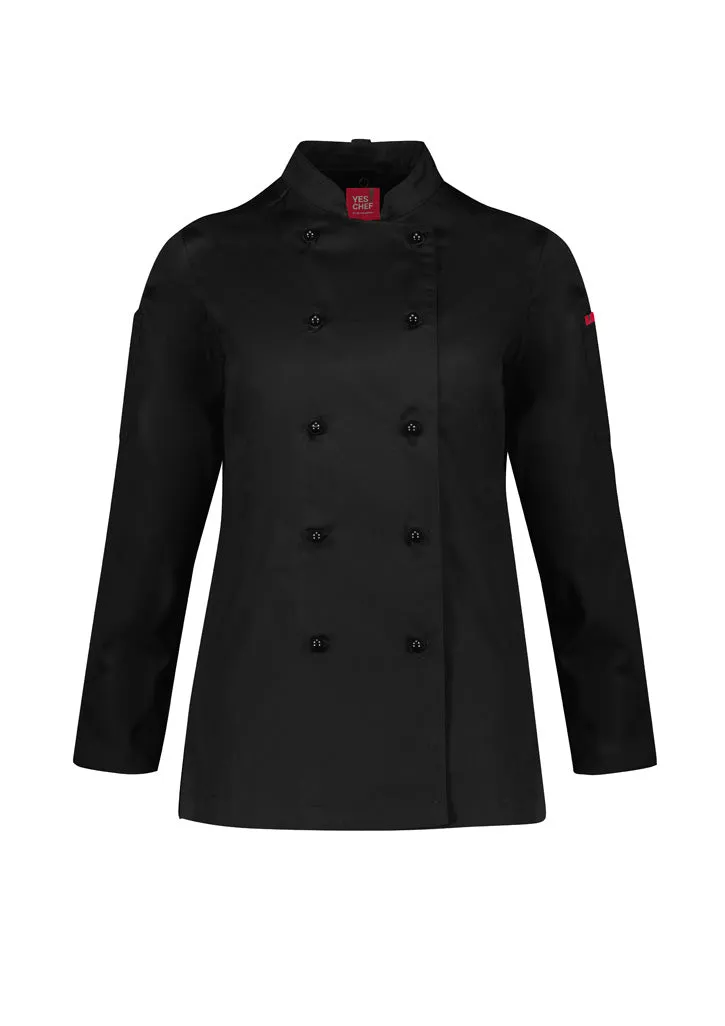 Biz Collection Womens Al Dente L/S Chef Jacket-(CH230LL)-Clearance