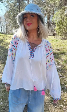 Boho Blouse White