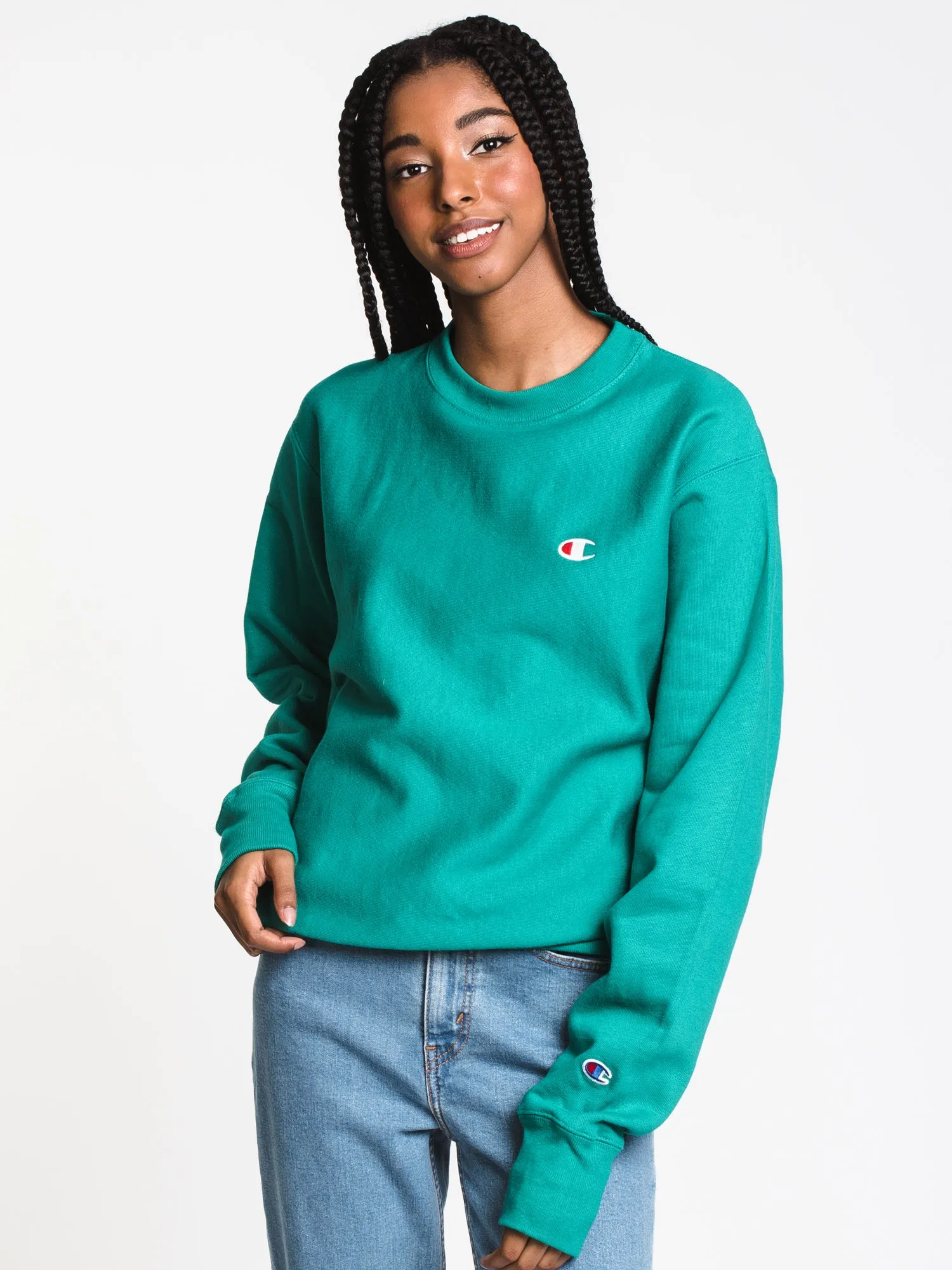 CHAMPION BOYFRIEND REVERSE WEAVE CREWNECK SWEATER - CLEARANCE