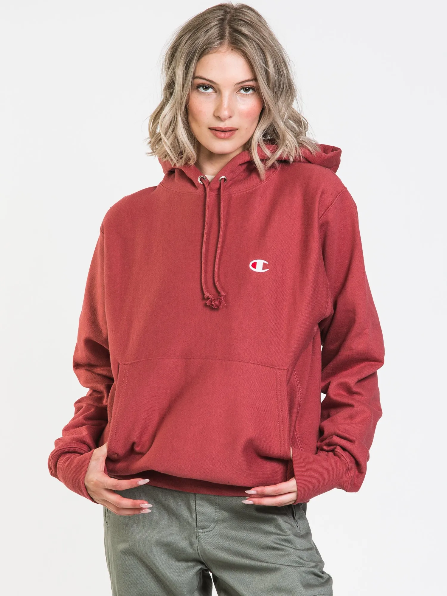 CHAMPION BOYFRIEND REVERSE WEAVE PULLOVER HOODIE  - CLEARANCE