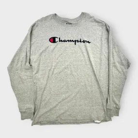 Champion Classic L/s Jersey T-Shirt | L | Light Gray Heathered | NWT