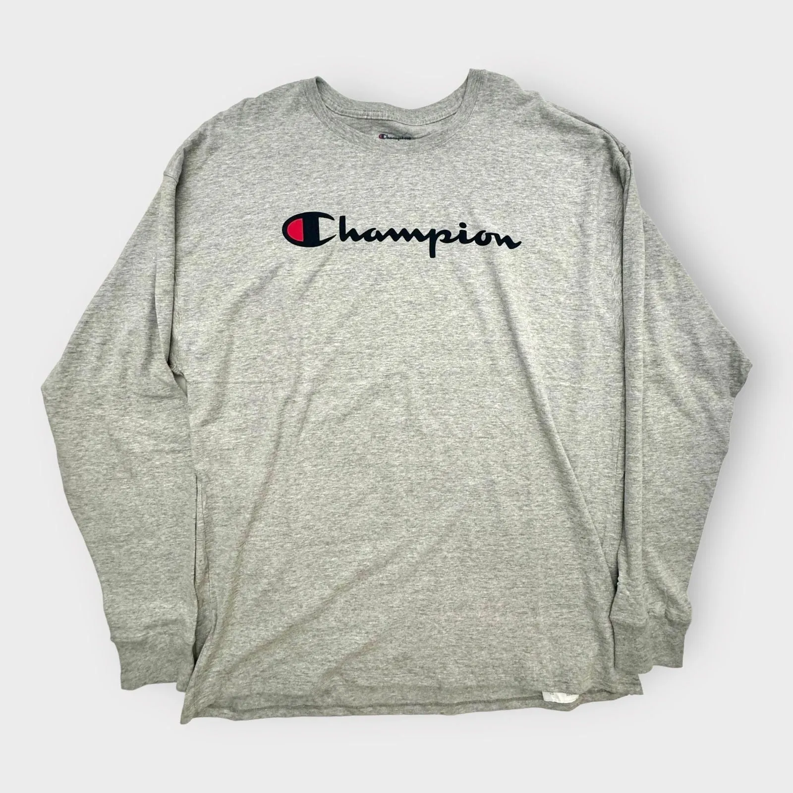 Champion Classic L/s Jersey T-Shirt | XL | Light Gray Heathered | NWT