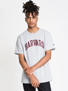 CHAMPION HARVARD T-SHIRT - GREY - CLEARANCE