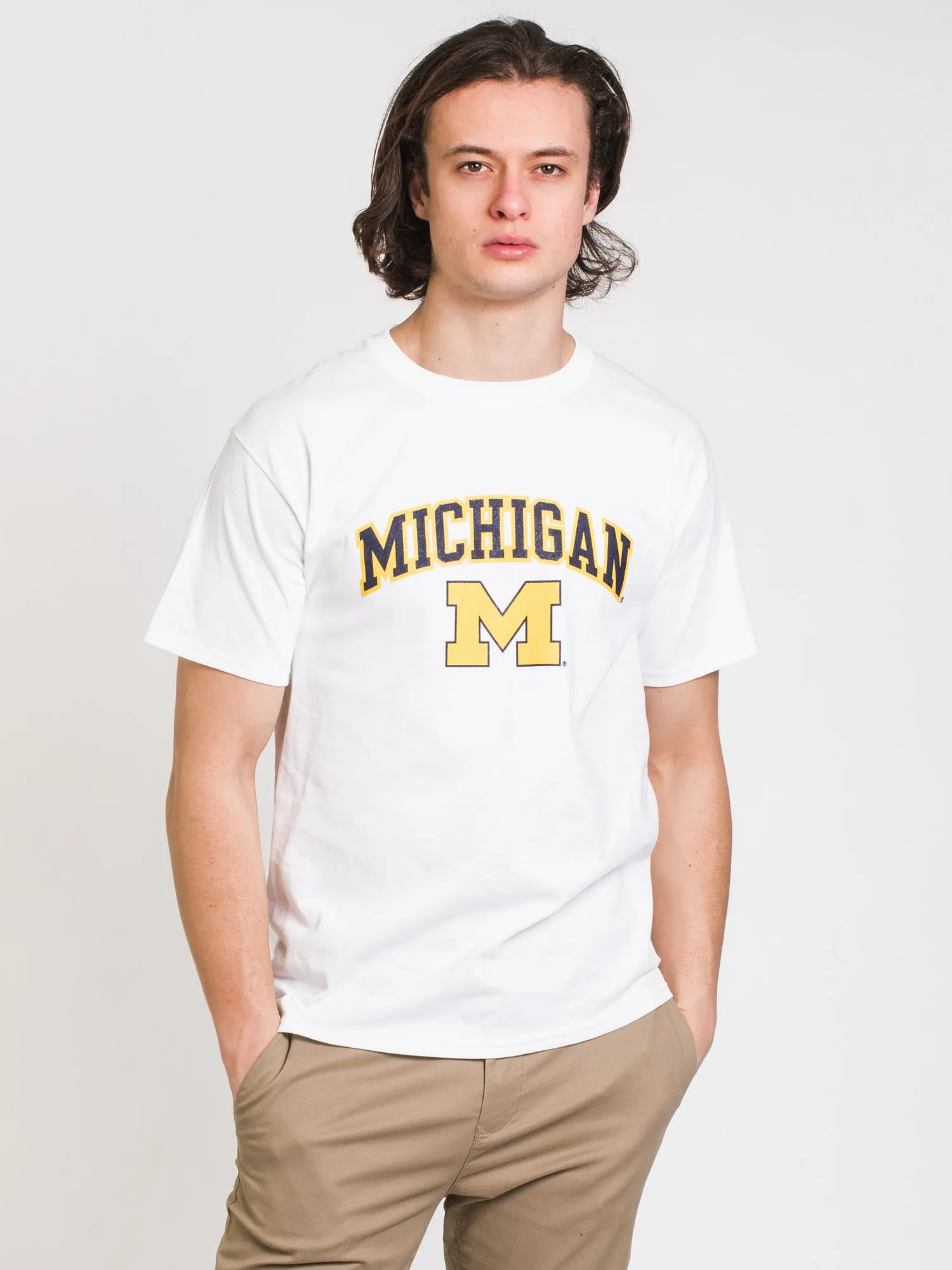 CHAMPION MICHIGAN SHORT SLEEVE UNIVERSITY TEE   - CLEARANCE