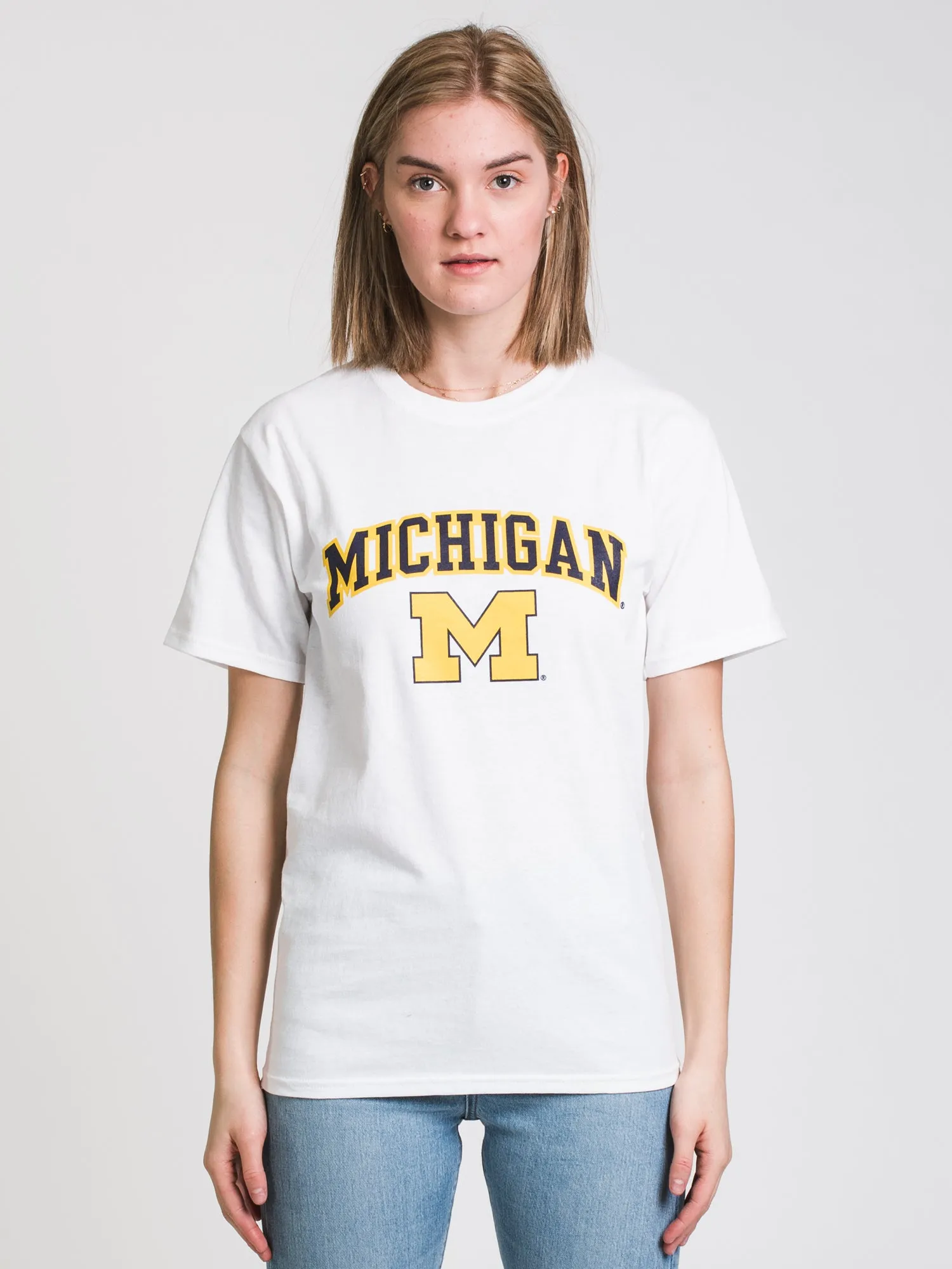 CHAMPION MICHIGAN SHORT SLEEVE UNIVERSITY TEE   - CLEARANCE