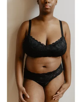 Curvy Sweetie Bralette - Black *FINAL SALE*