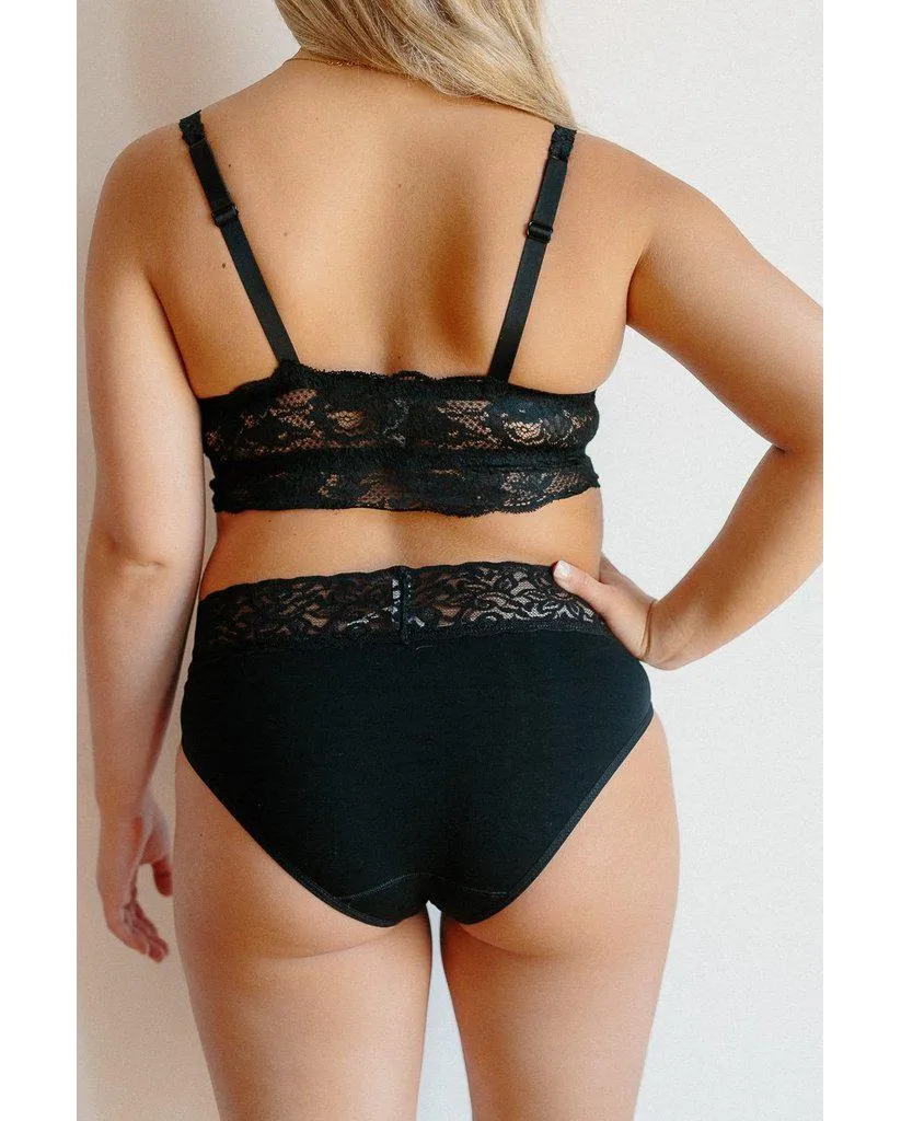 Curvy Sweetie Bralette - Black *FINAL SALE*