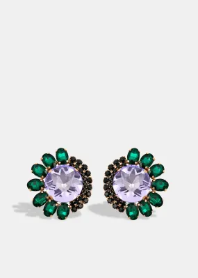 Essentiel Antwerp Equator Earrings in Green Key