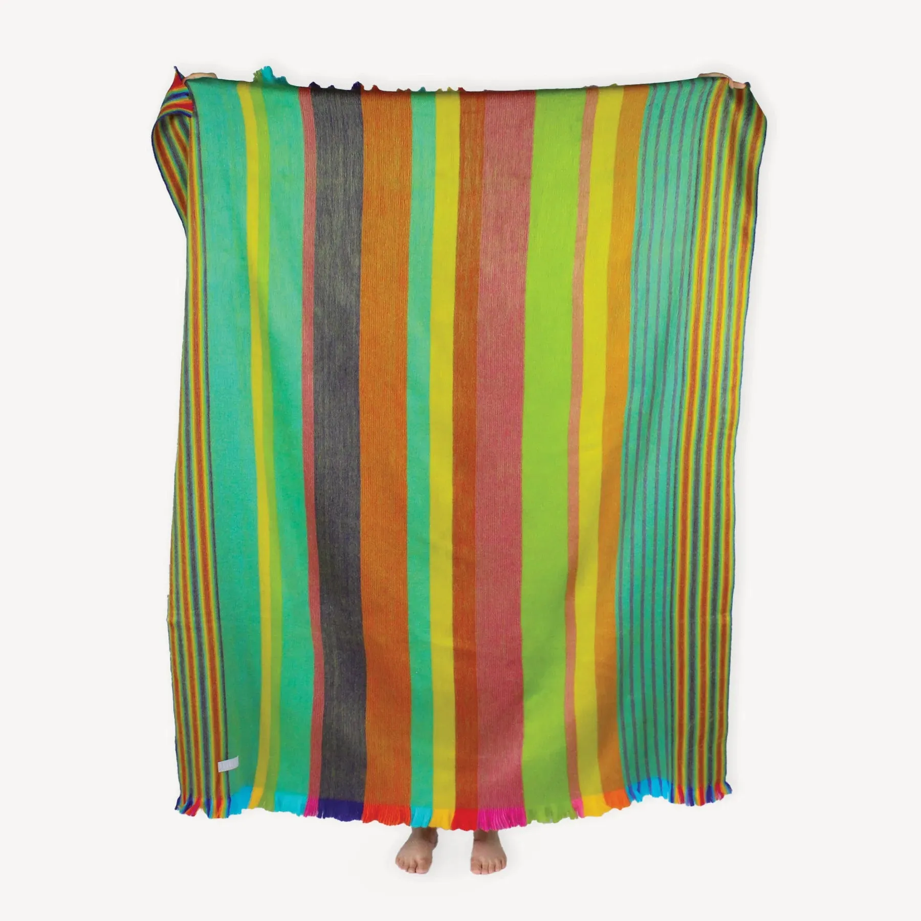 Fringed Caravan Multi Stripe - Throw