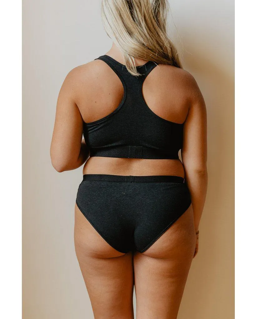 Hemp Racerback Bralette - Black *Only XS Left! FINAL SALE*