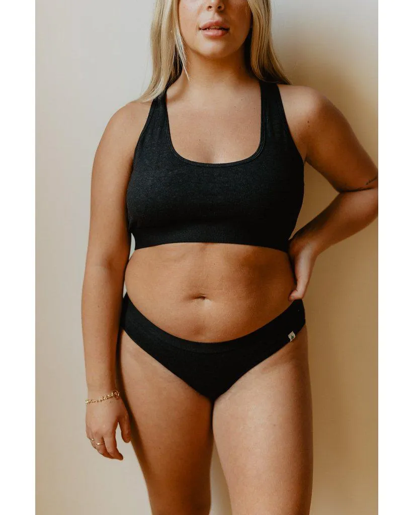 Hemp Racerback Bralette - Black *Only XS Left! FINAL SALE*