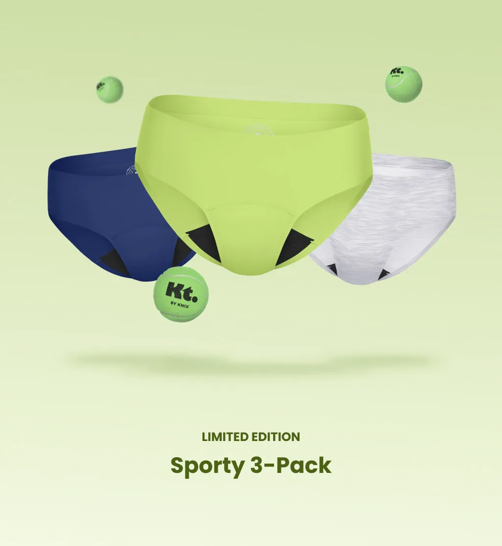 (Kit Item) First Period Kit LP Lemon Night Sky/Limeade/Heather Grey 3-Pack | Bikini