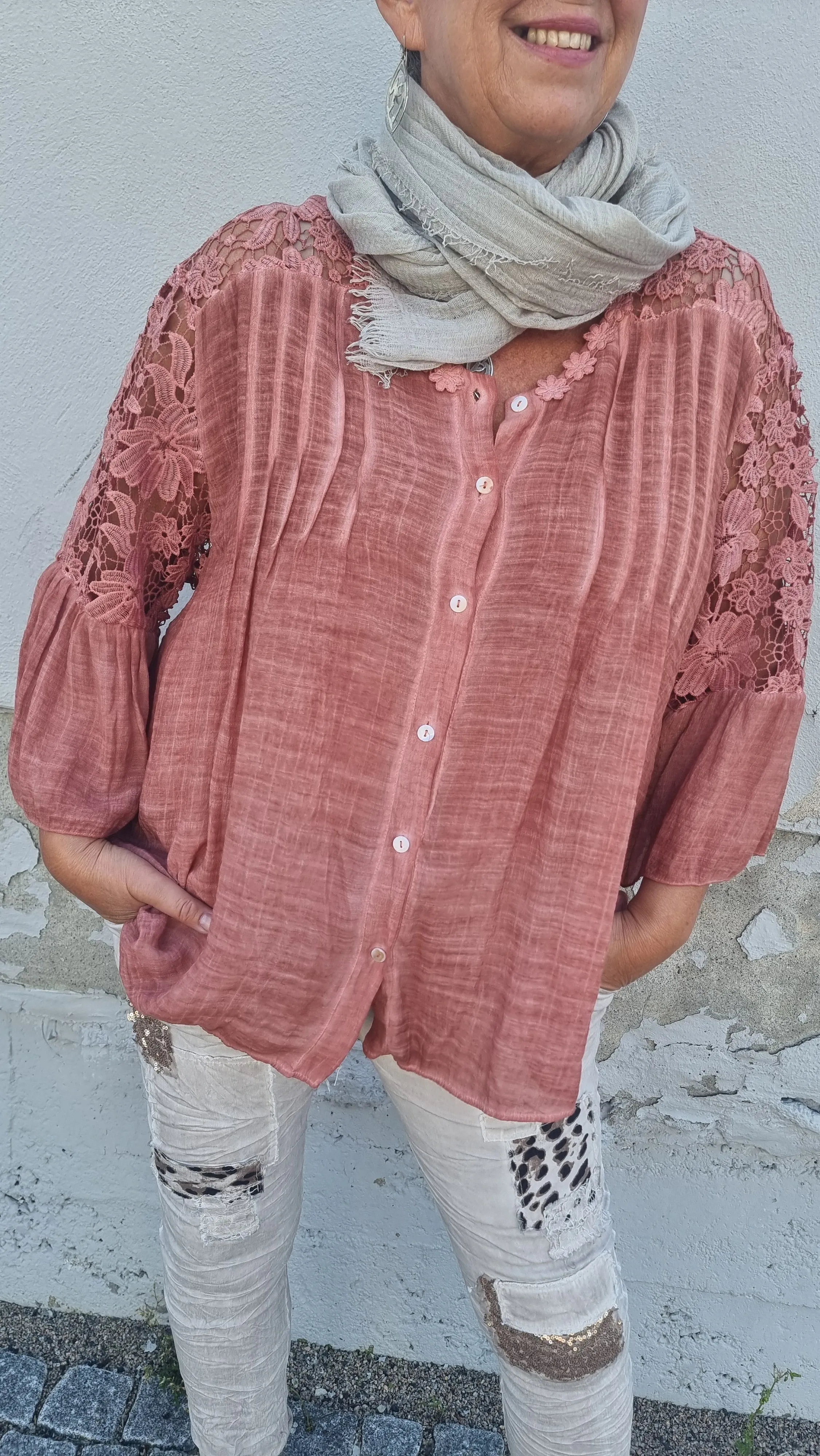 Maiken Lace Blouse Rust