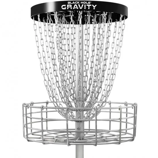 MVP Black Hole Gravity Disc Golf Basket (version 2)