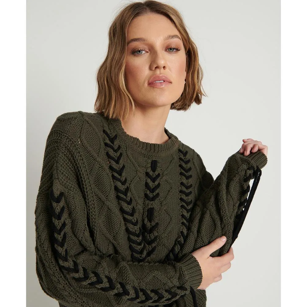 One Teaspoon Threaded Cable Sweater