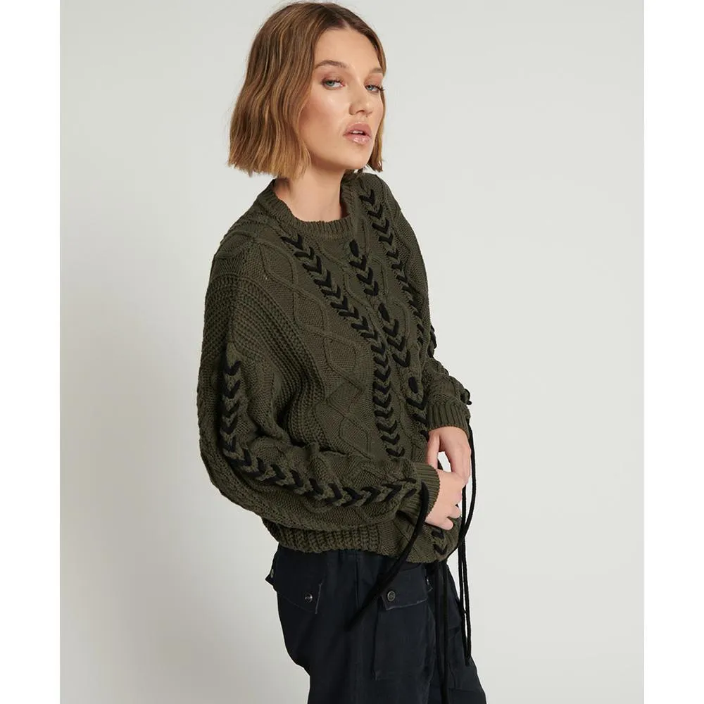 One Teaspoon Threaded Cable Sweater