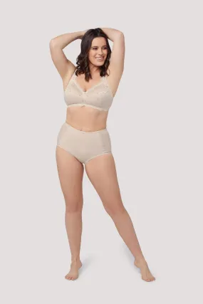 Ruby Lace Underwire-Free Bra - Soft Sand