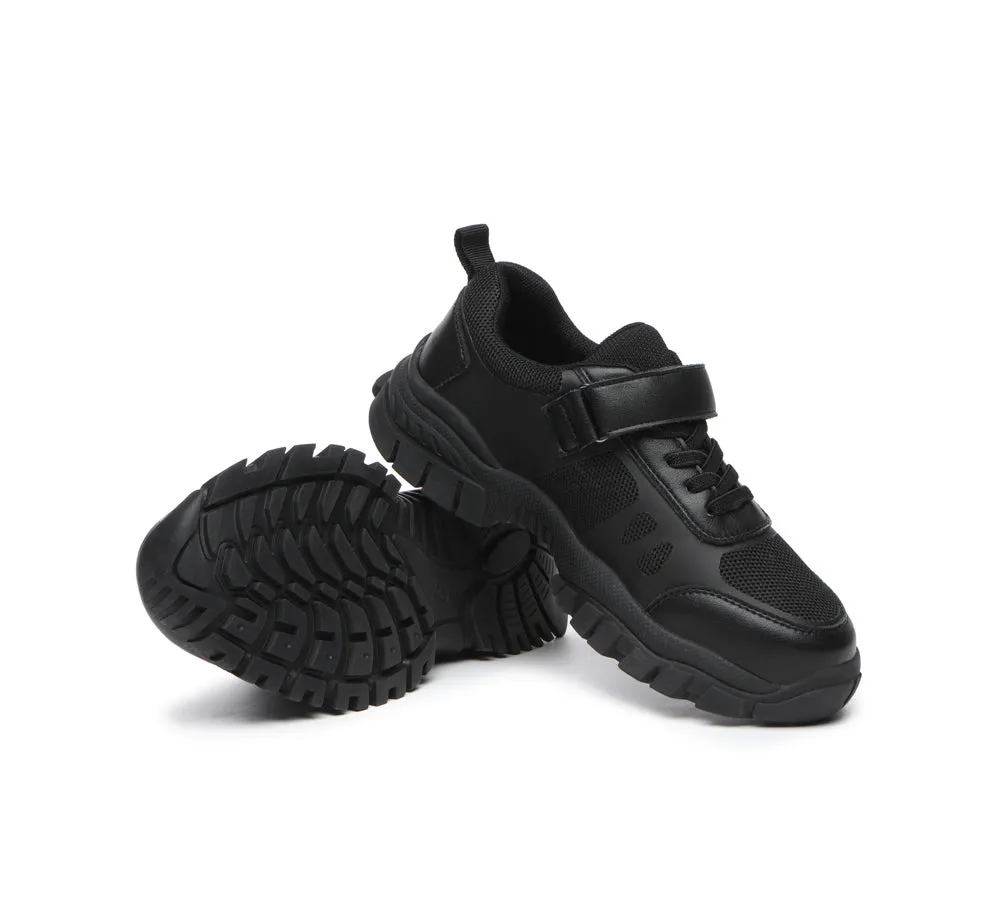 Senior Black Leather School Shoes