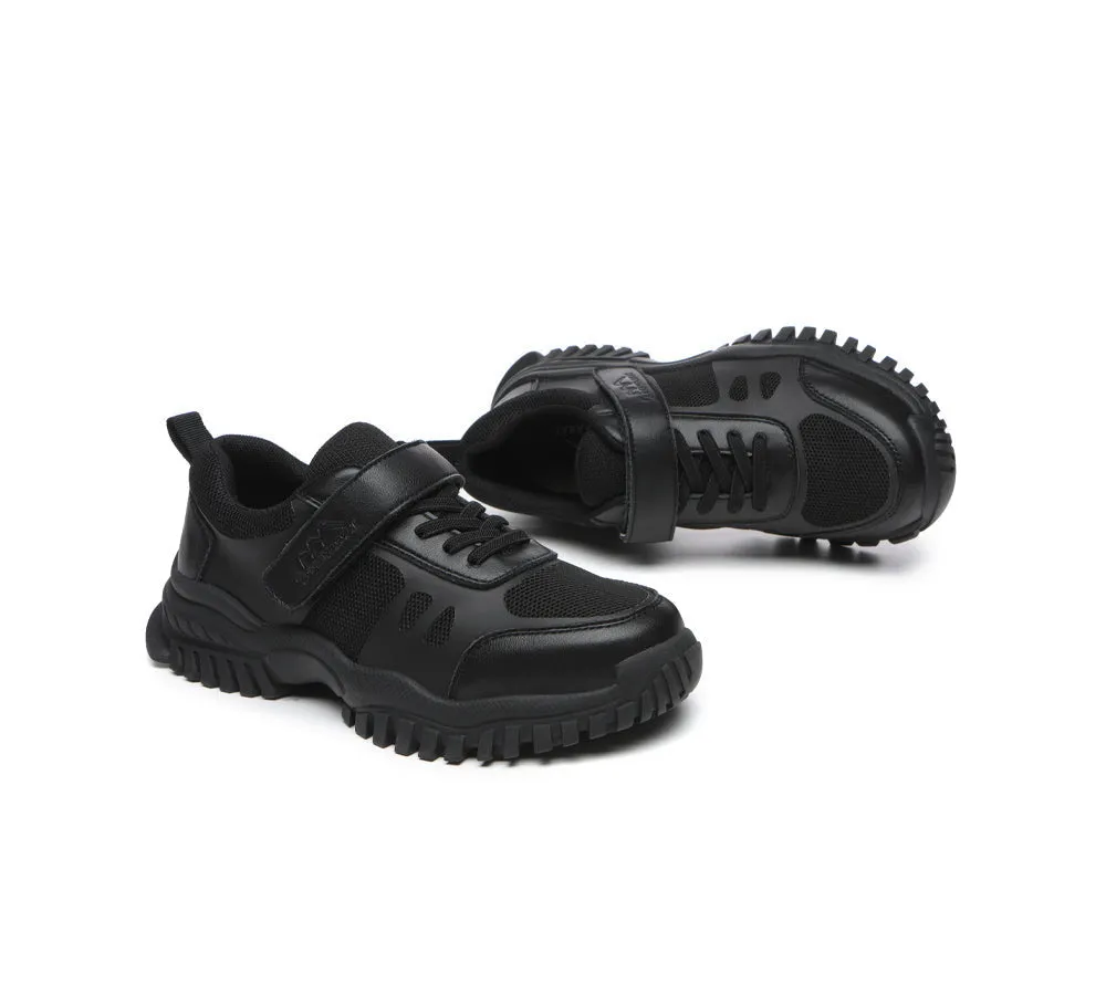 Senior Black Leather School Shoes