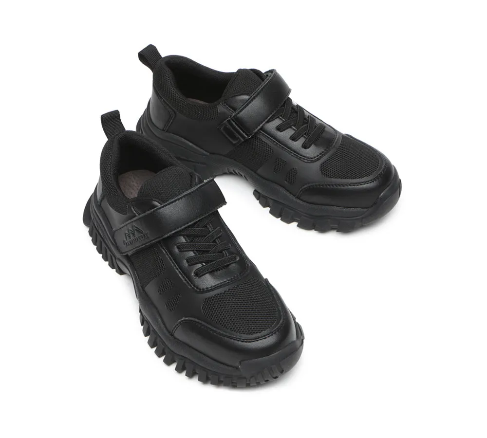 Senior Black Leather School Shoes