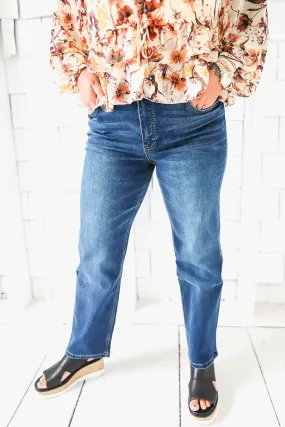 The Elizabeth High Rise Straight Leg Jean - Resounding