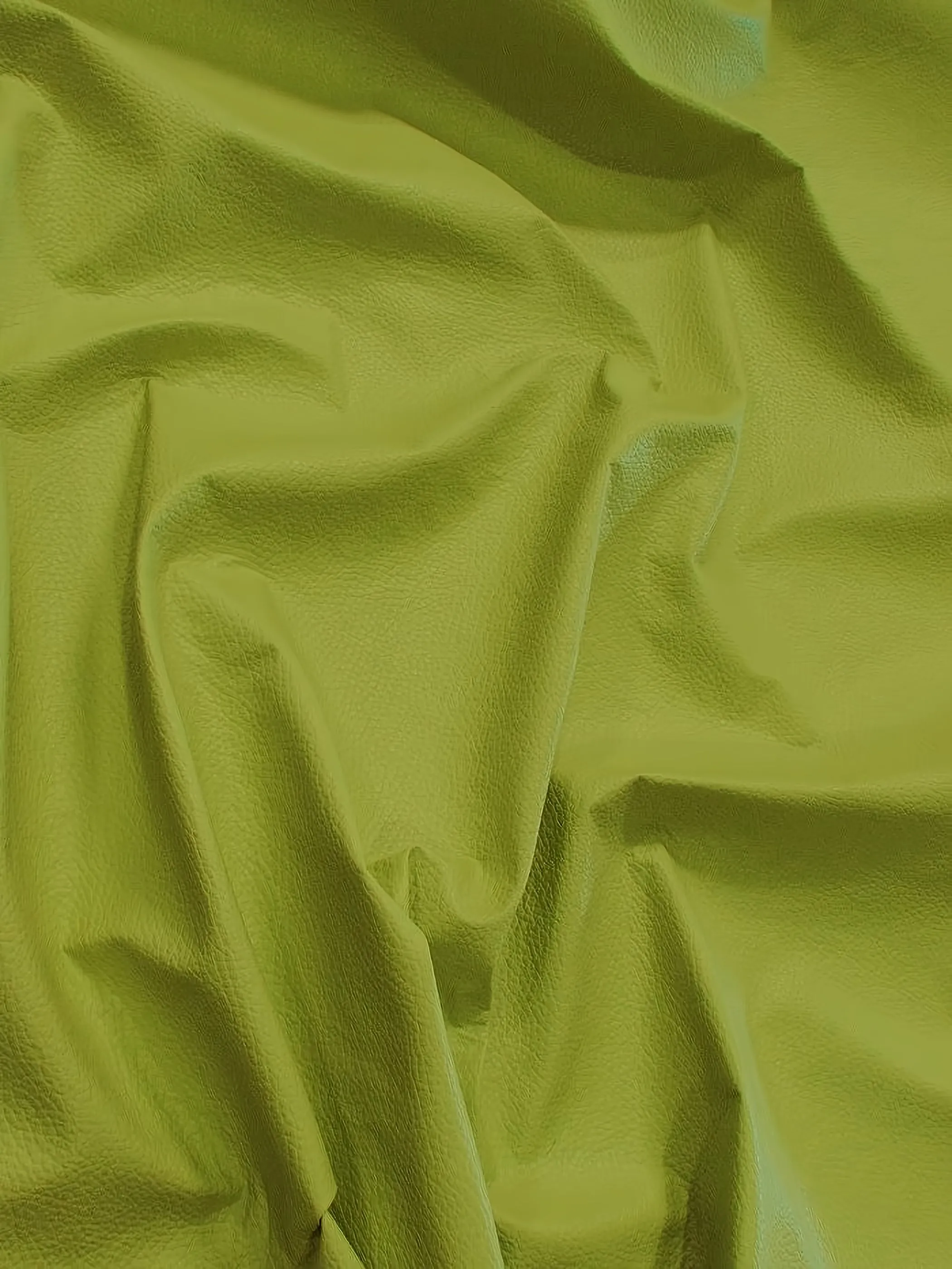 Vinyl Faux Fake Leather Pleather Grain Champion PVC Fabric / Citrus