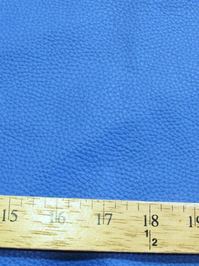 Vinyl Faux Fake Leather Pleather Grain Champion PVC Fabric / Navy Blue / By The Roll - 25 Yards